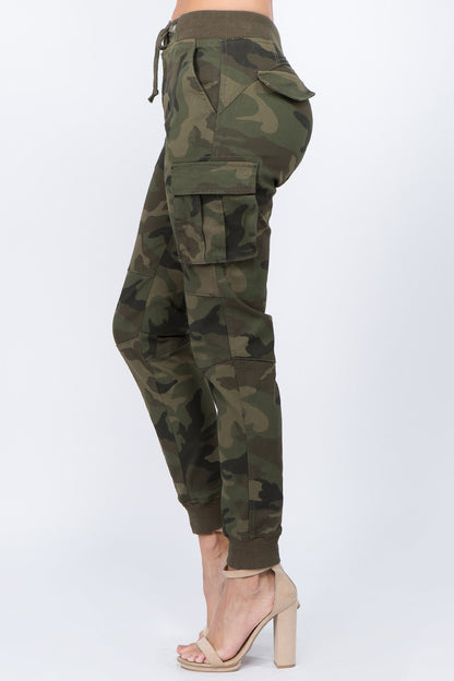 Women's Essential Colored Cargo Joggers