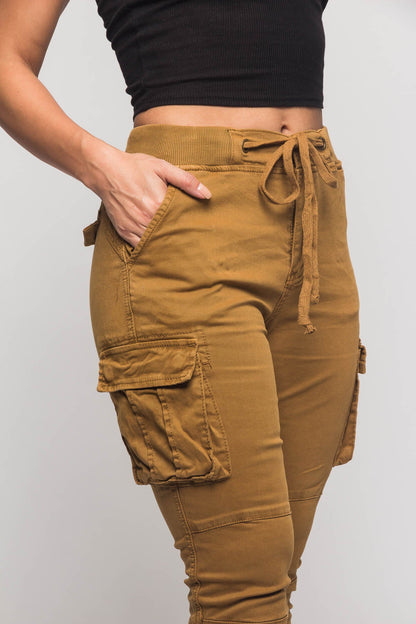 Women's Essential Colored Cargo Joggers