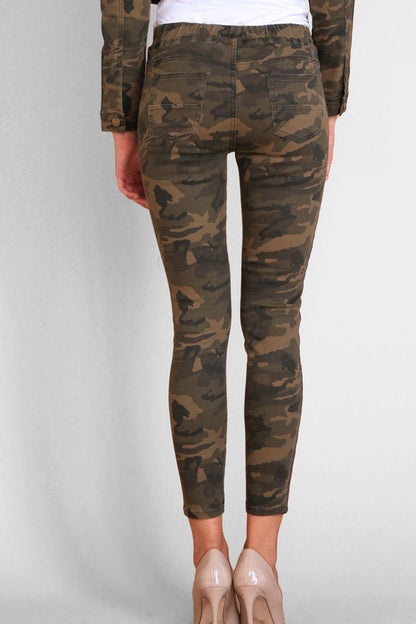 Women's Destroyed Side Striped Band Joggers