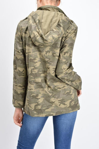 Women's Hooded Cargo Jacket