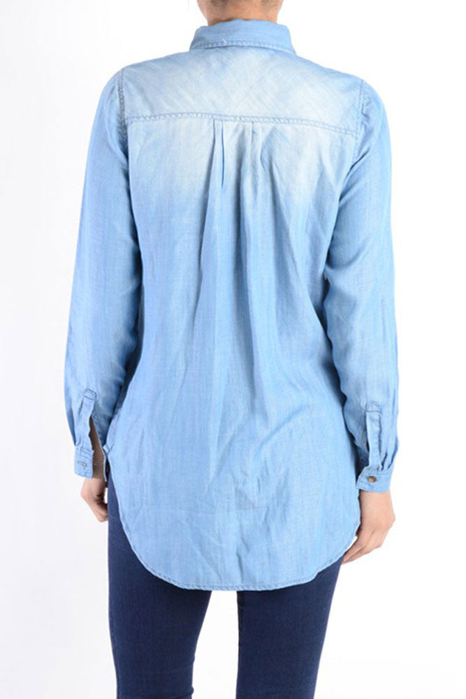Women's Short Denim Shirtdress