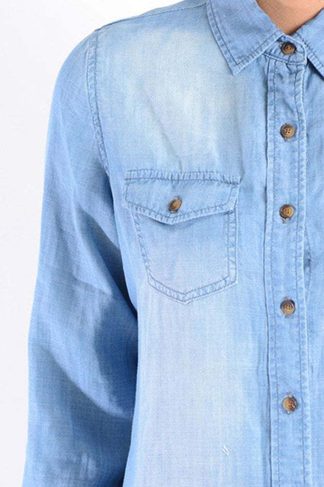 Women's Short Denim Shirtdress