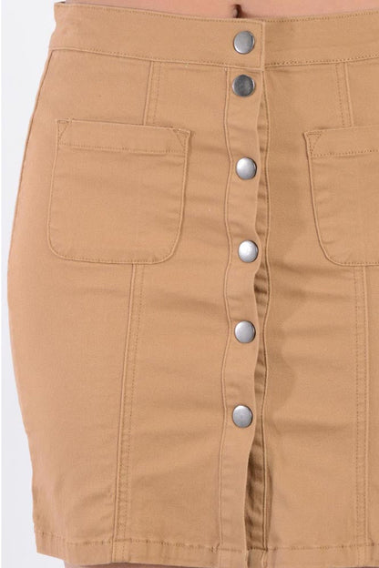 Women's Button Skirt