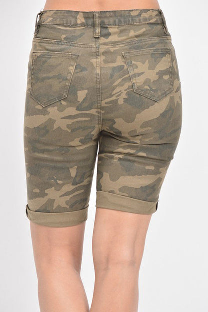 Women's Destroyed Skinny Shorts