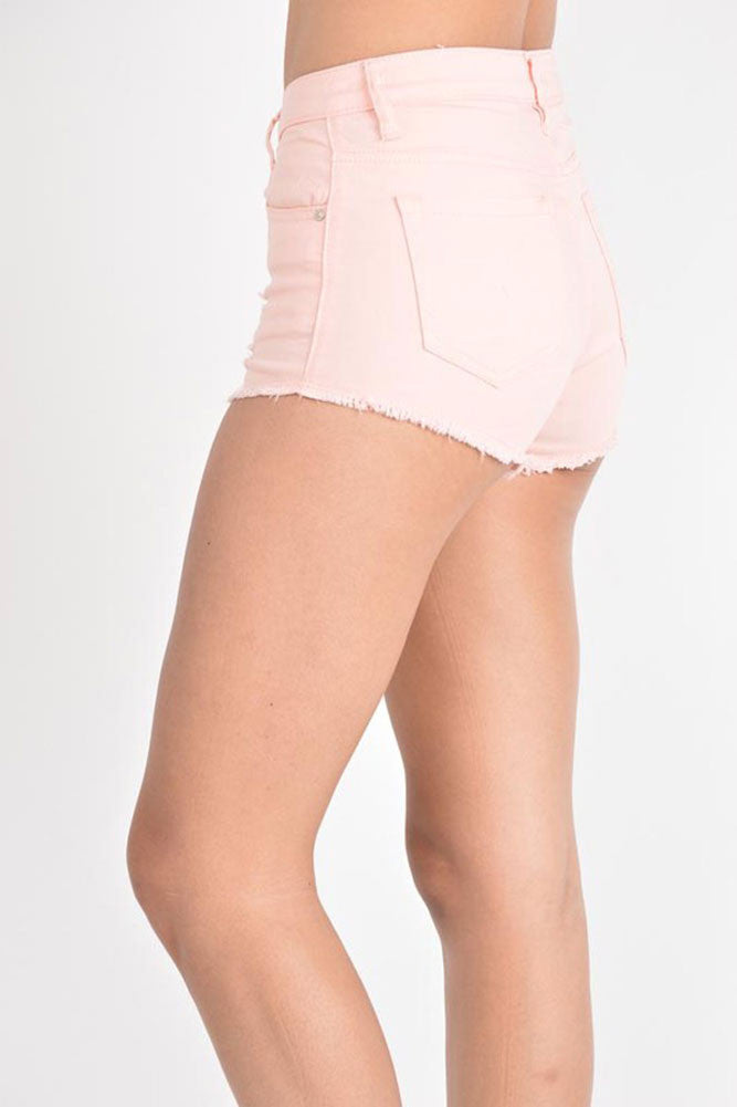 Women's Colored Distressed Shorts