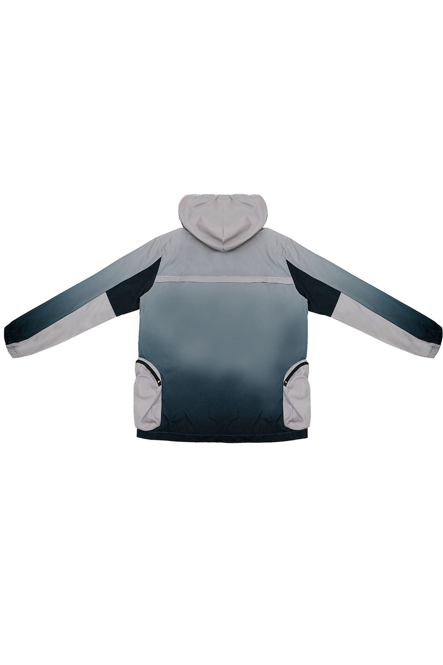 Men's Gradient Nylon Half Zip Utility Hoodie