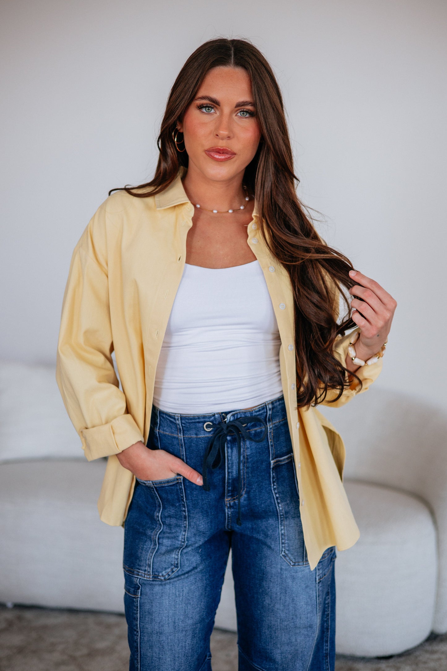 Sharon Button Down Top