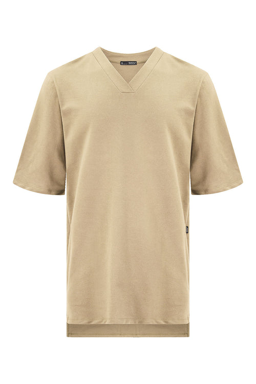 Essential Oversized Plain V-Neck T-Shirt