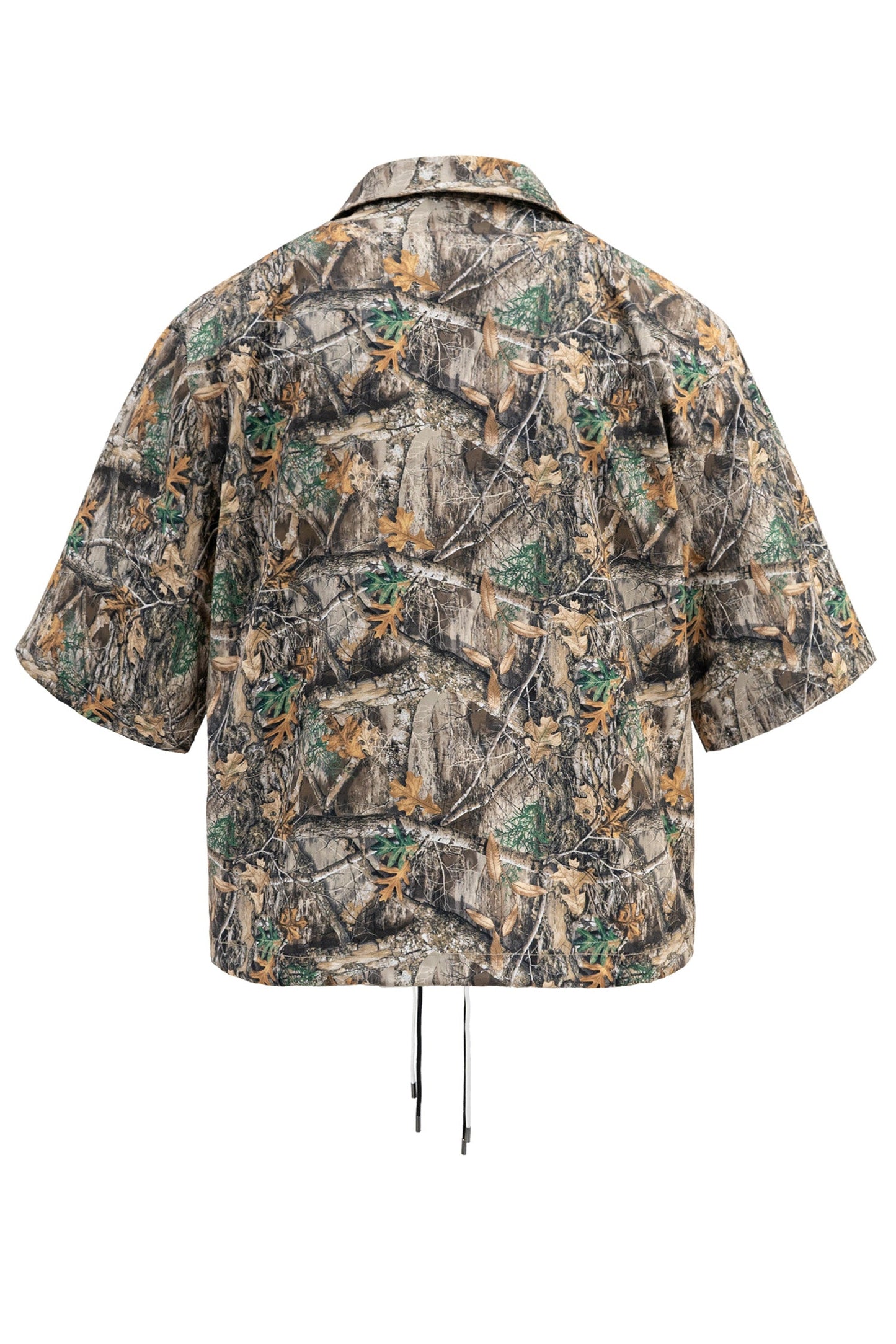 Men's Utility Camo Crop Over Shirt & Shorts Set