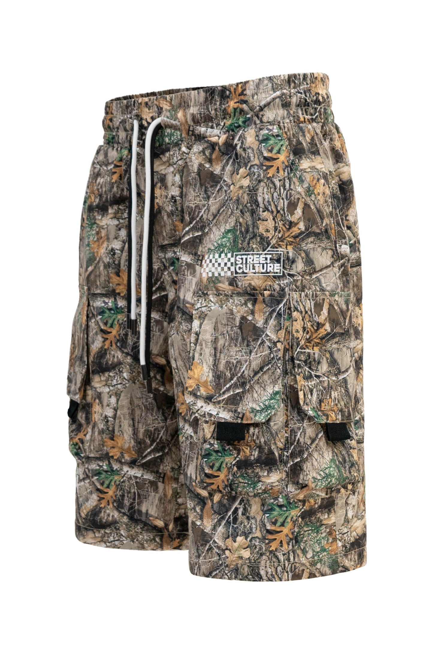 Men's Utility Camo Crop Over Shirt & Shorts Set