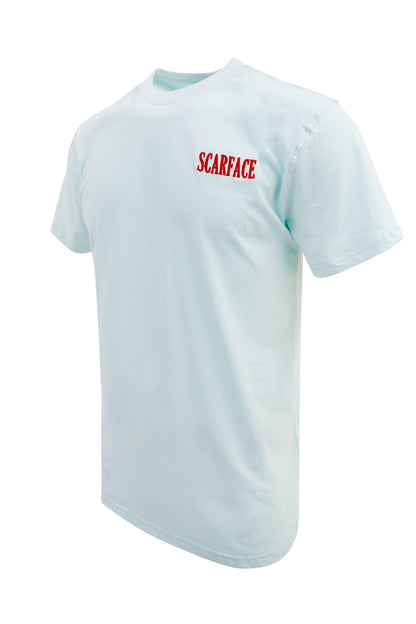 Men's Scarface Chest Embroidery Graphic T-Shirt