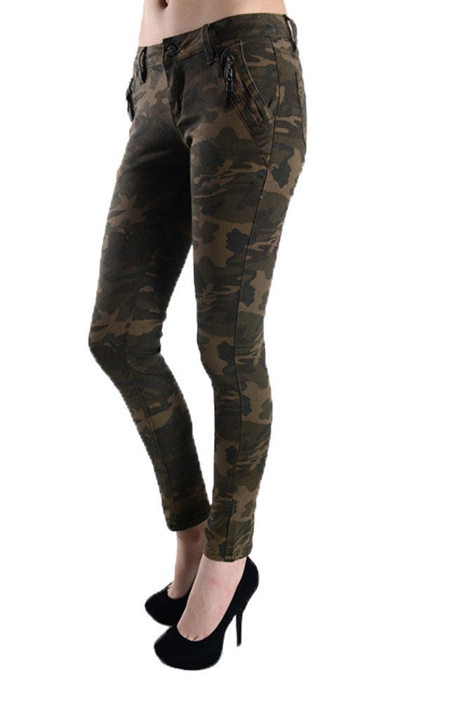 Women's Camo Print Skinny Jeans