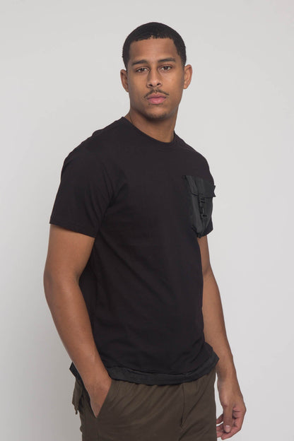 3D Buckled Pocket T-Shirt