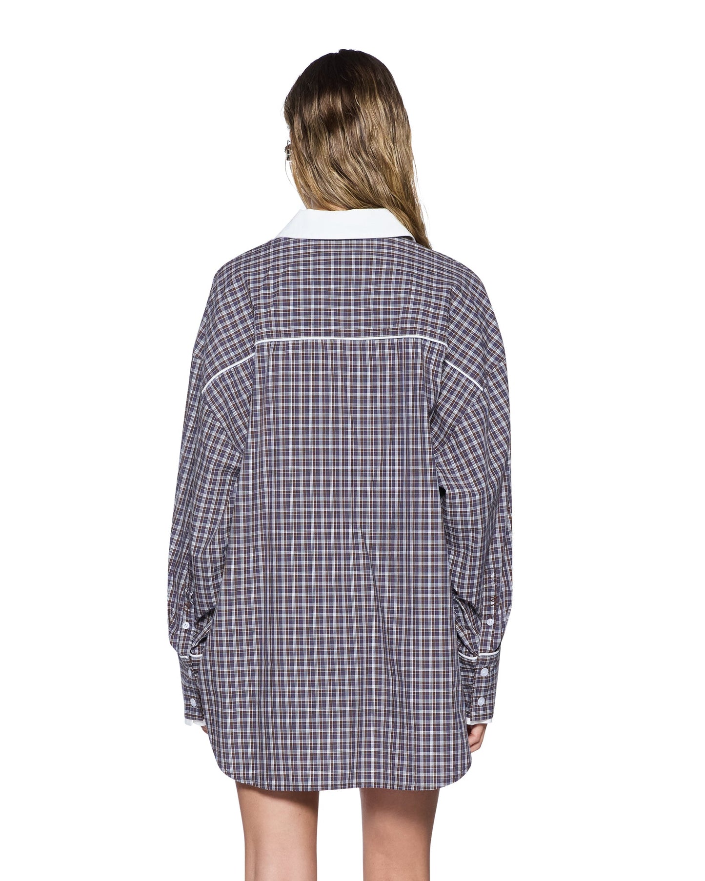 ASTRA LS SHIRT WHITE PLAID
