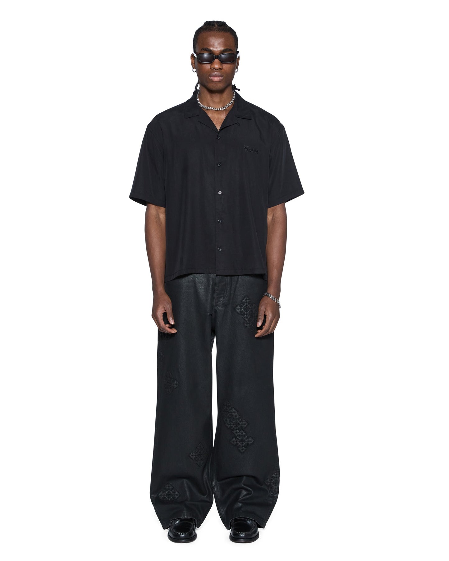 END DINER SS SHIRT SATIN BLACK