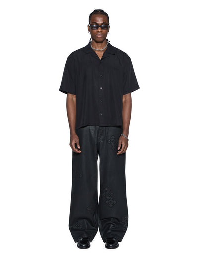 END DINER SS SHIRT SATIN BLACK
