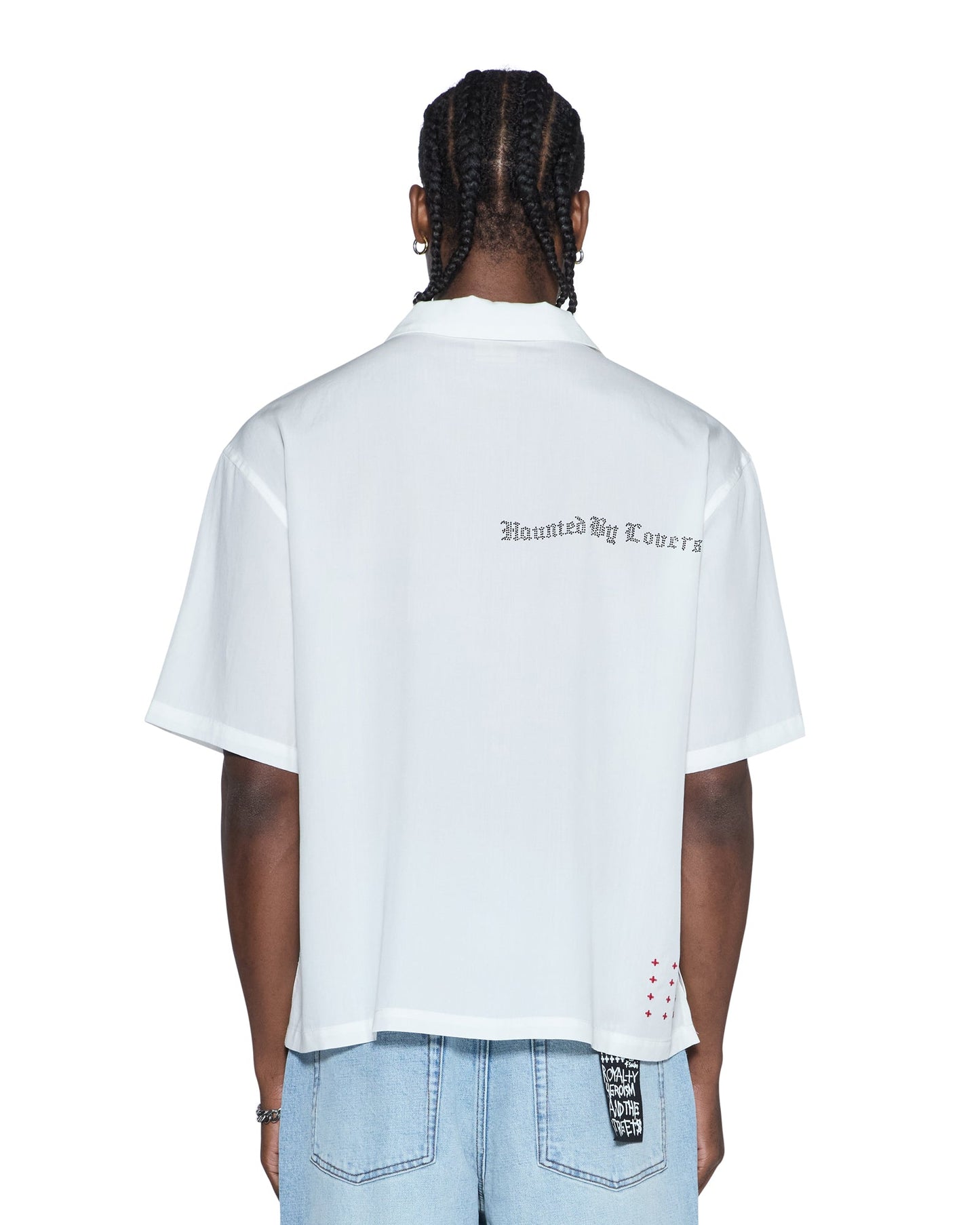 HBL DINER SS SHIRT SATIN WHITE
