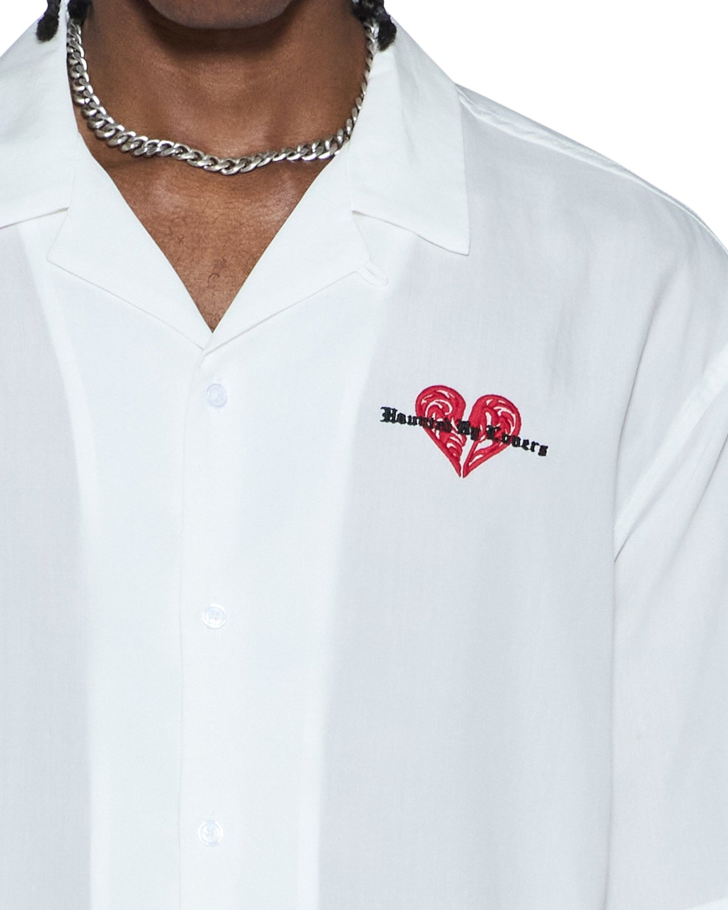 HBL DINER SS SHIRT SATIN WHITE