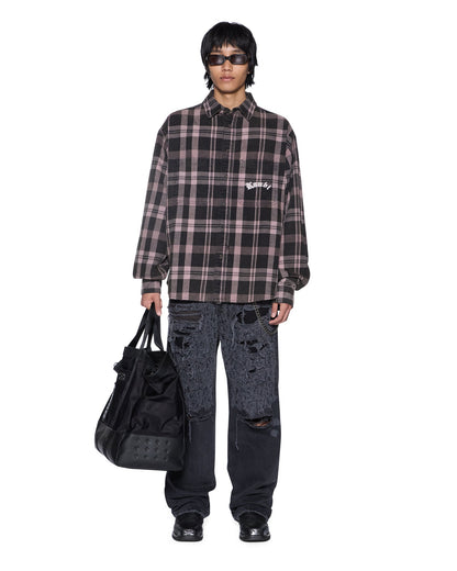 VULTURE FLANNEL LS SHIRT PLUM