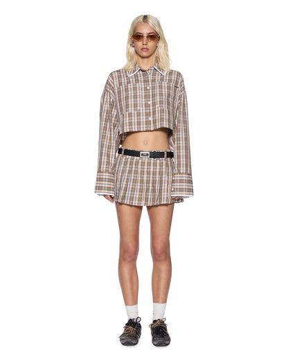 BALTER SHIRT TAN PLAID