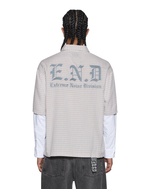 E.N.D BUTTON LAYER LS SHIRT CHECK