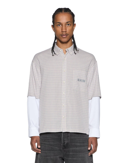 E.N.D BUTTON LAYER LS SHIRT CHECK