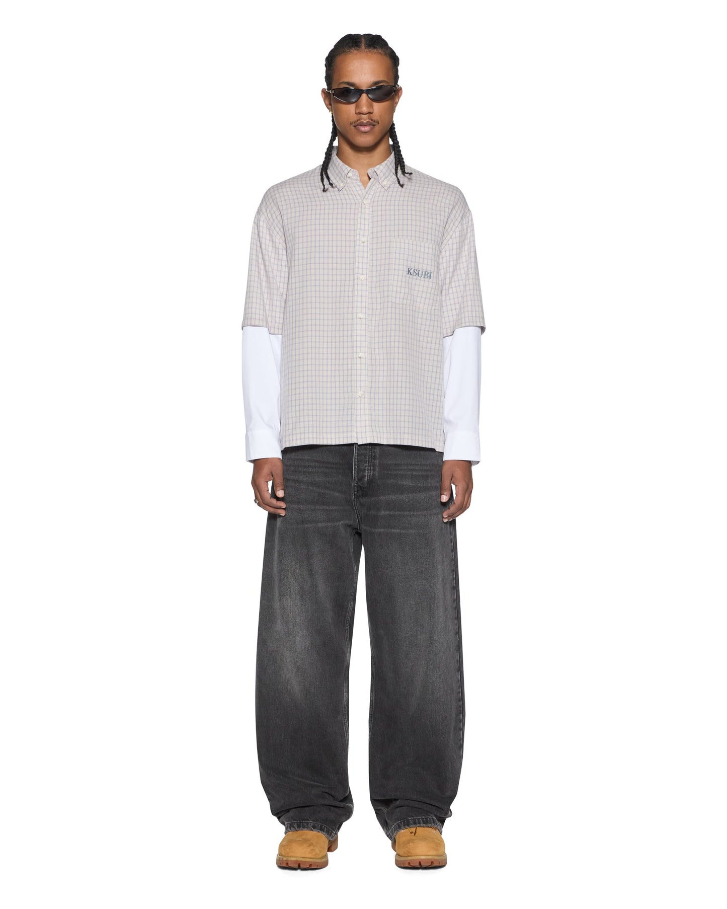 E.N.D BUTTON LAYER LS SHIRT CHECK