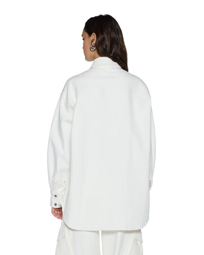 OVERSIZED LS SHIRT ECRU