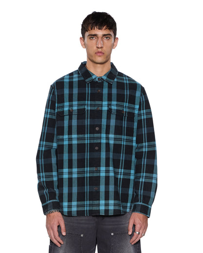 ROSEBOWL LS SHIRT 1999 BLUE CHECK