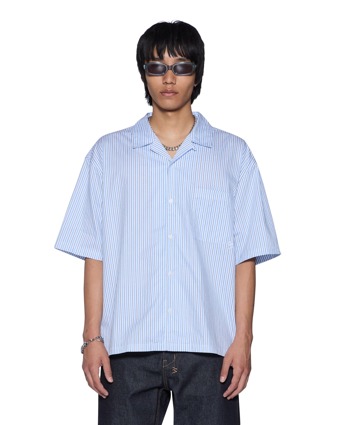 STATE DINER SS SHIRT OCEAN STRIPE