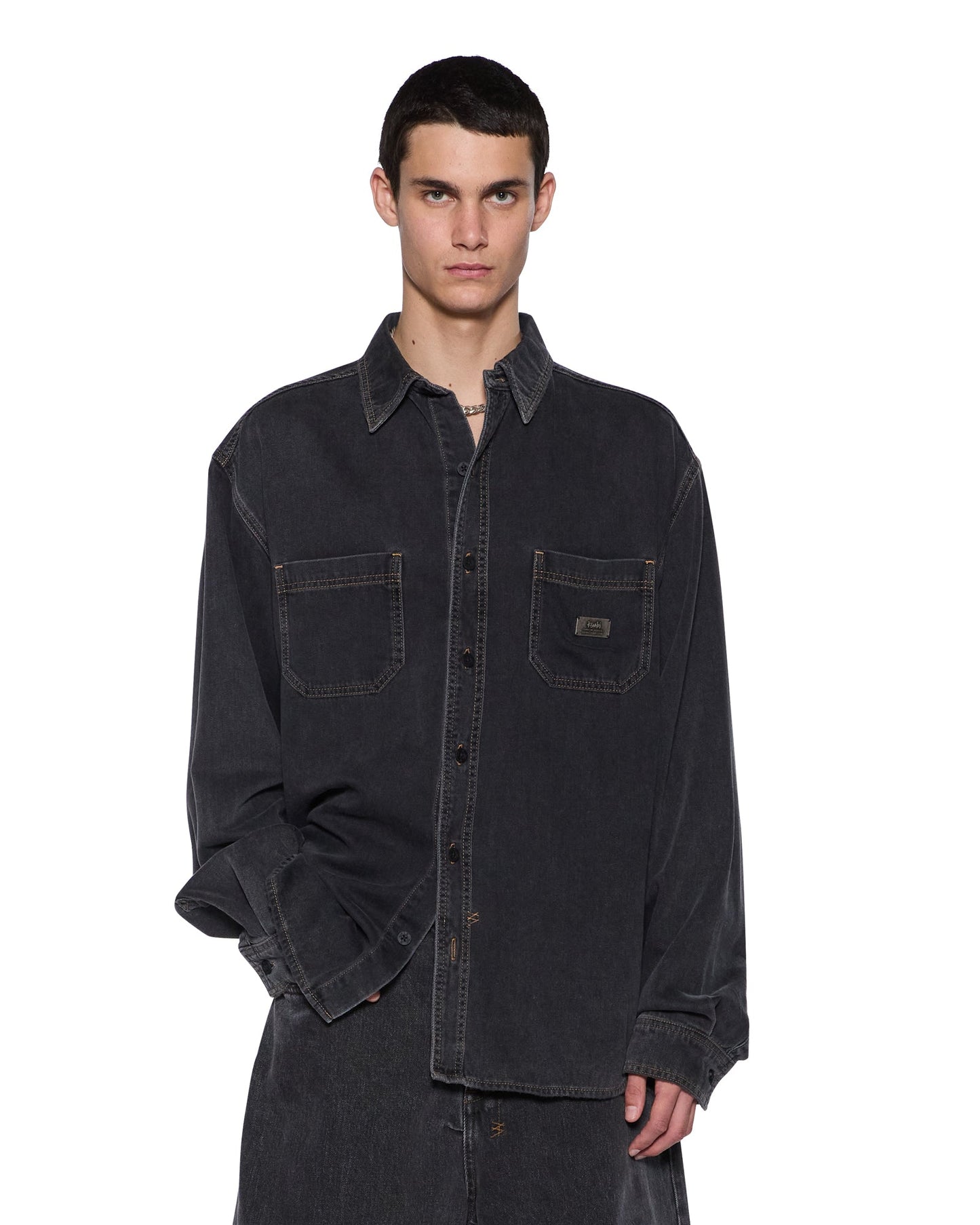 VULTURE DENIM LS SHIRT BAXTER BLACK