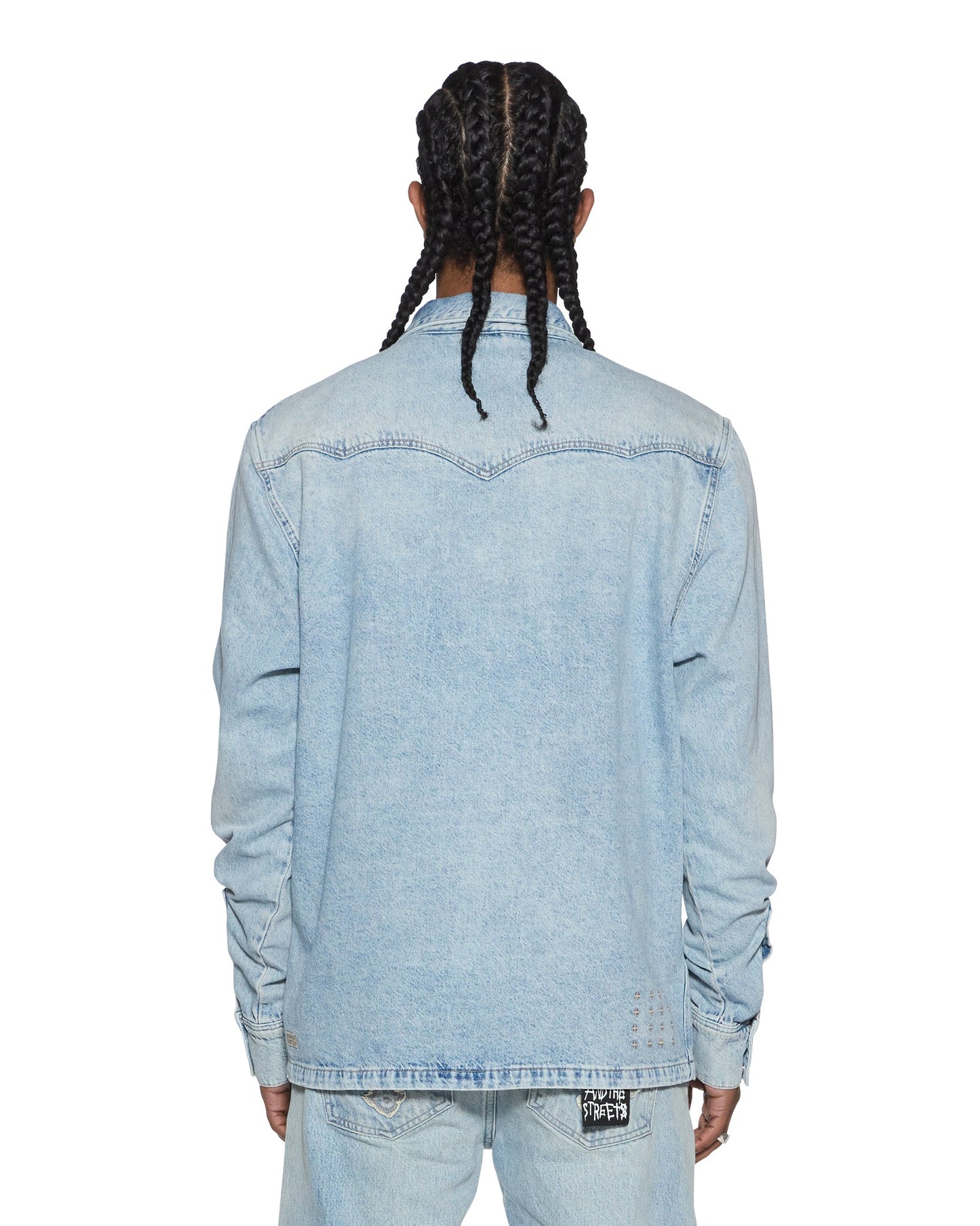 WHIPLASH LS SHIRT KRYSTAL BLUE