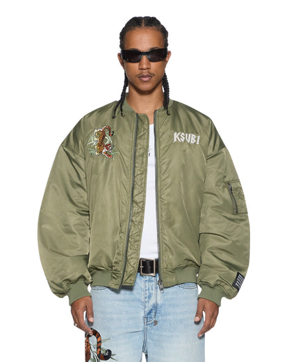 STAY UP 4EVA BOMBER JACKET KHAKI