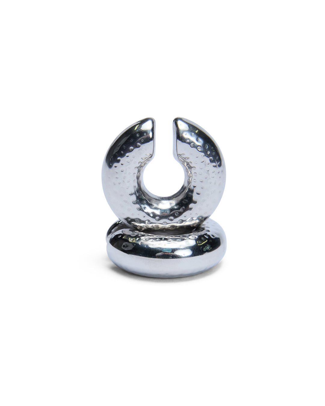 SILVER RIPPLE EAR CUFF