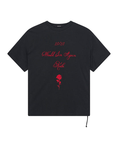 SIN AGAIN BIGGIE SS TEE JET BLACK