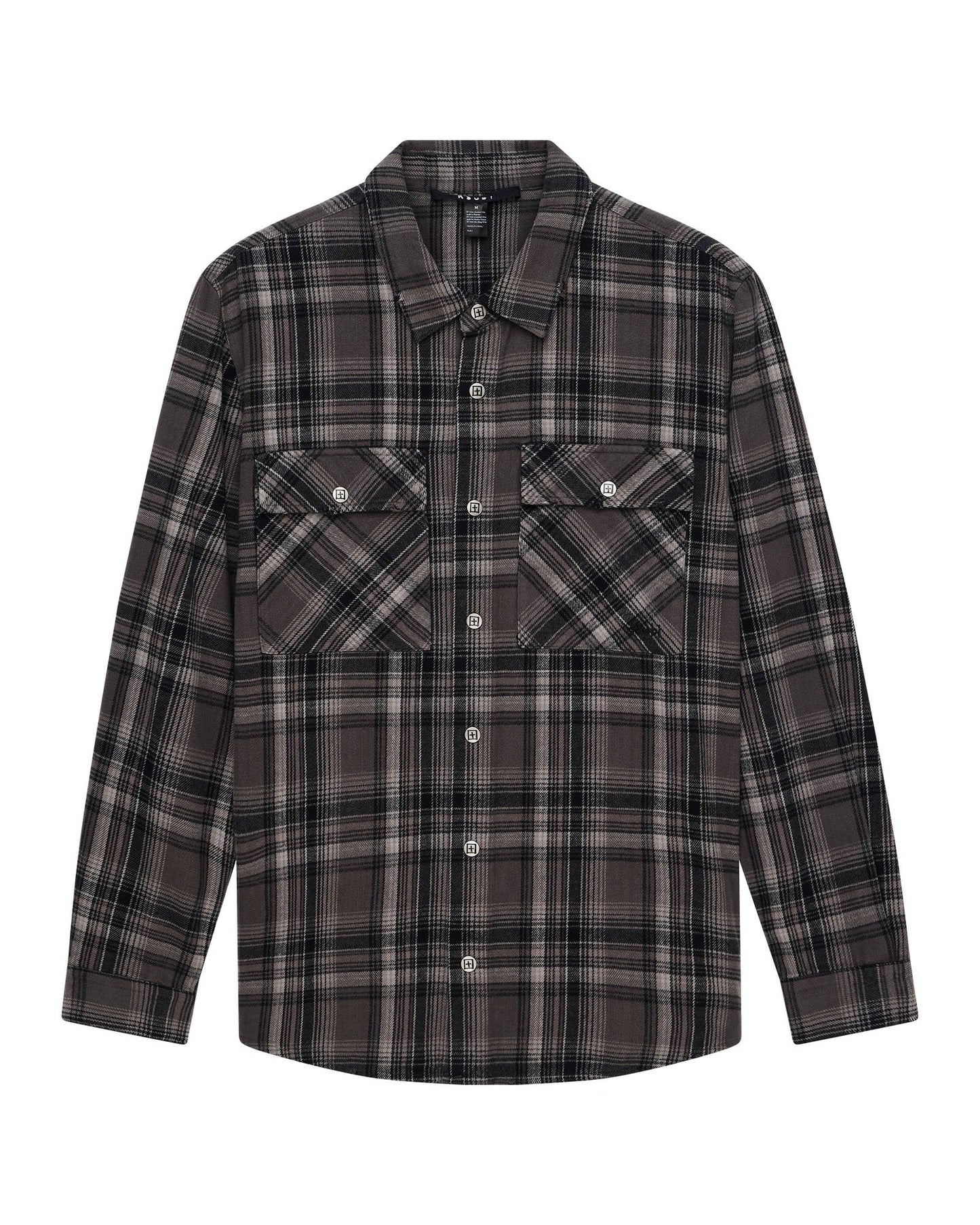 SNAKEBITE SHIRT CHECK CHARCOAL