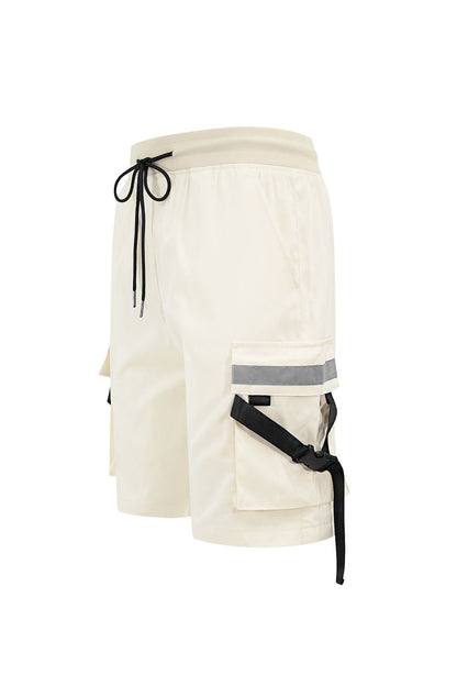 Men's Utility Tactical Reflective Tape Cargo Shorts