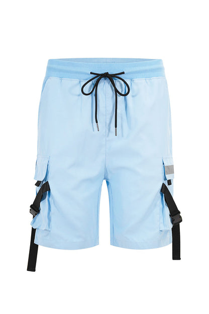 Men's Utility Tactical Reflective Tape Cargo Shorts