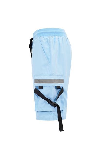 Men's Utility Tactical Reflective Tape Cargo Shorts