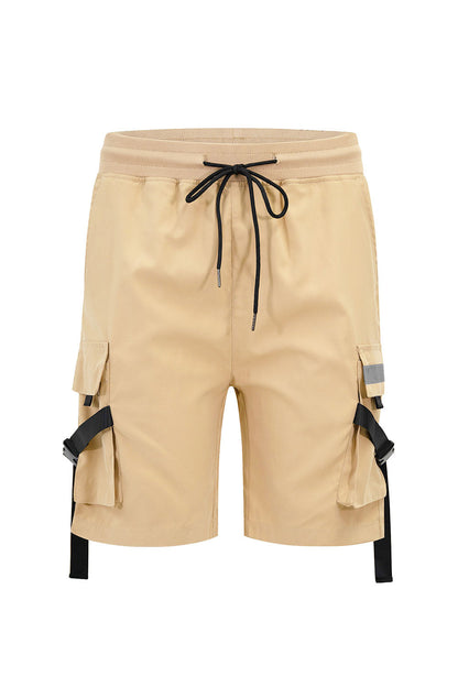 Men's Utility Tactical Reflective Tape Cargo Shorts