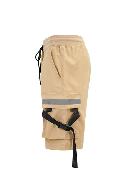 Men's Utility Tactical Reflective Tape Cargo Shorts