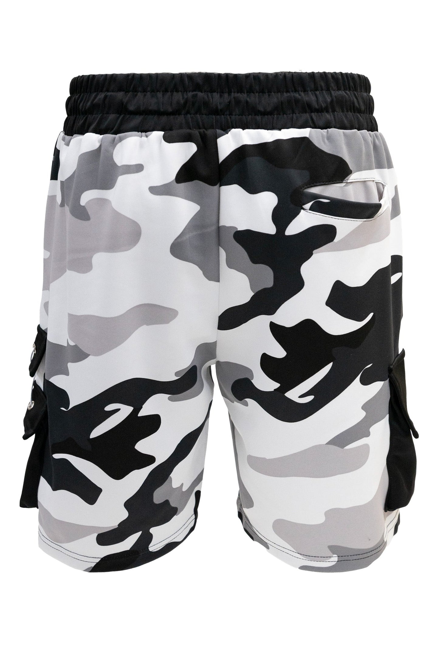 Men's Full Camo Sweat Cargo Shorts