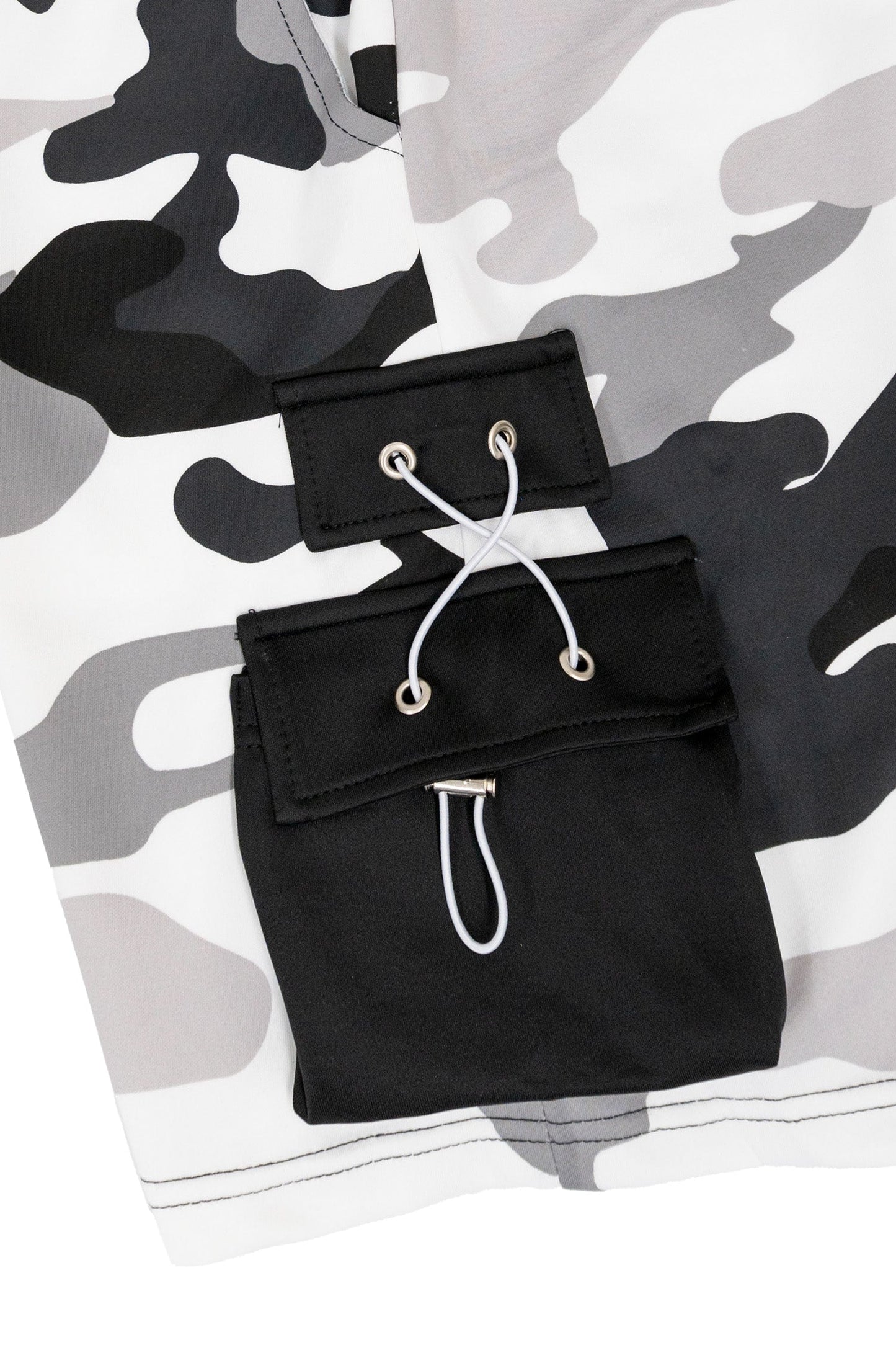 Men's Full Camo Sweat Cargo Shorts