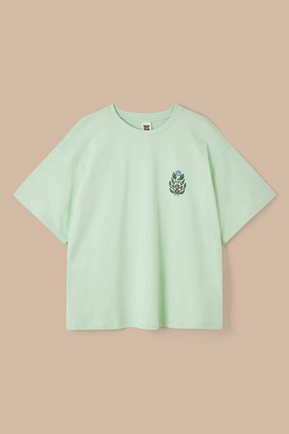 Benny - Oversized Cotton T-Shirt in Marrakech Floral Print