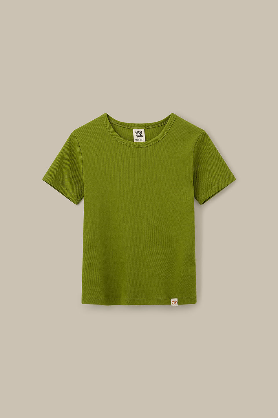 Gracie - Cotton T-Shirt in Cypress Green