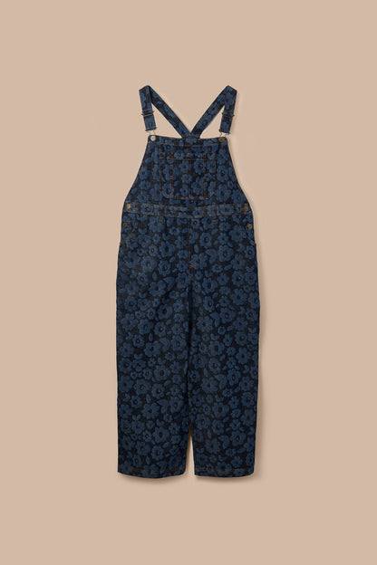 Mullen - Denim Dungarees in Vida Floral