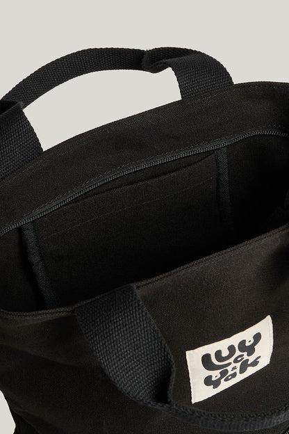 Dylan - Canvas Backpack in Black