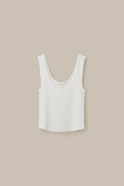Eden - Cotton Vest in Ecru