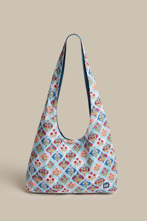 Elas - Tote Bag in Walled Blooms Print