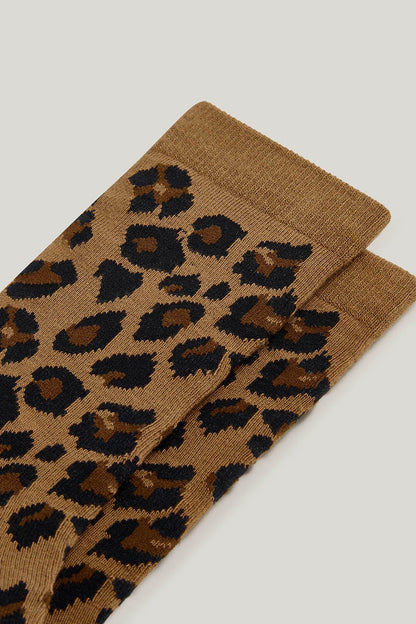 JoJo - Cotton Socks in Leopard Print